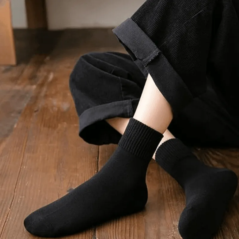 3-Pack Bamboo Ribbed Socks - Soft and Durable Design