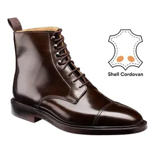 7 CM/2.76 Inches CMR CHAMARIPA Men's Dark Brown Shell Cordovan Height Increasing Derby Boots