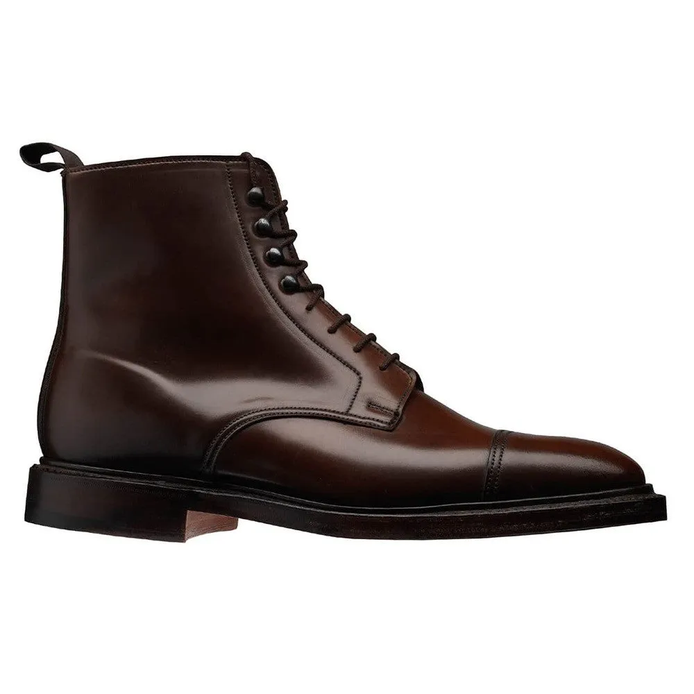 7 CM/2.76 Inches CMR CHAMARIPA Men's Dark Brown Shell Cordovan Height Increasing Derby Boots