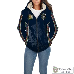 Aikenhead Tartan Sherpa Hoodie with Family Crest and Scottish Thistle Vibes Sport Style