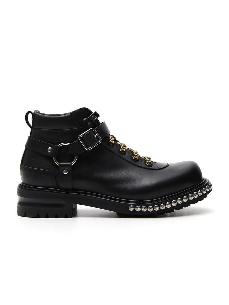 Alexander McQueen Studded Strap Boots