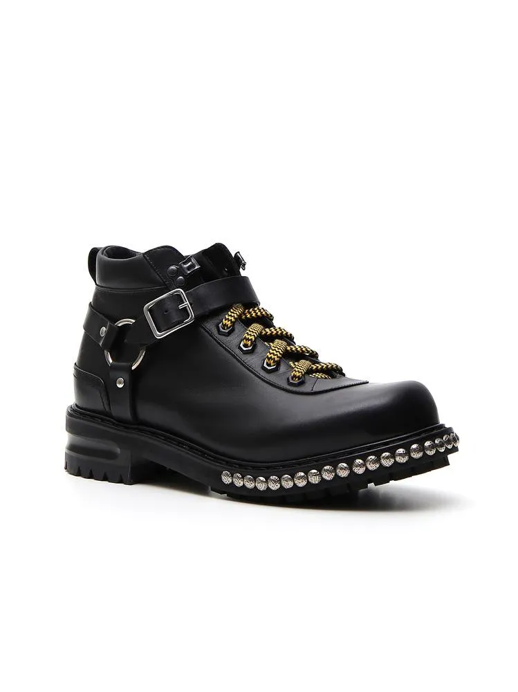 Alexander McQueen Studded Strap Boots