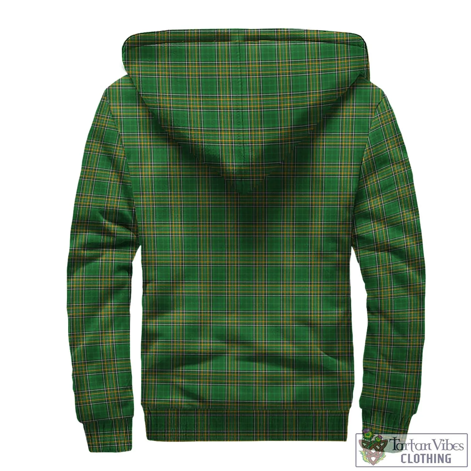 Algeo Irish Clan Tartan Sherpa Hoodie with Coat of Arms