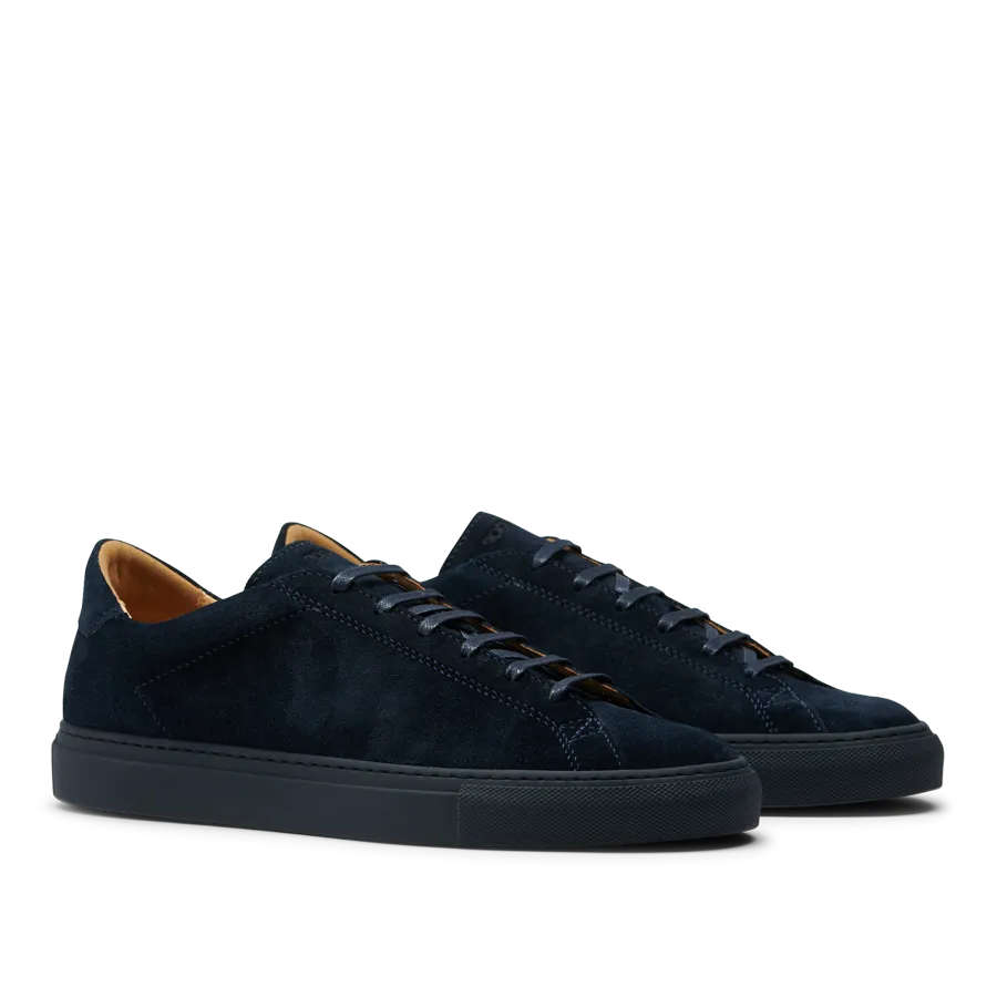 All Blue Suede Leather Racquet Sr Sneakers