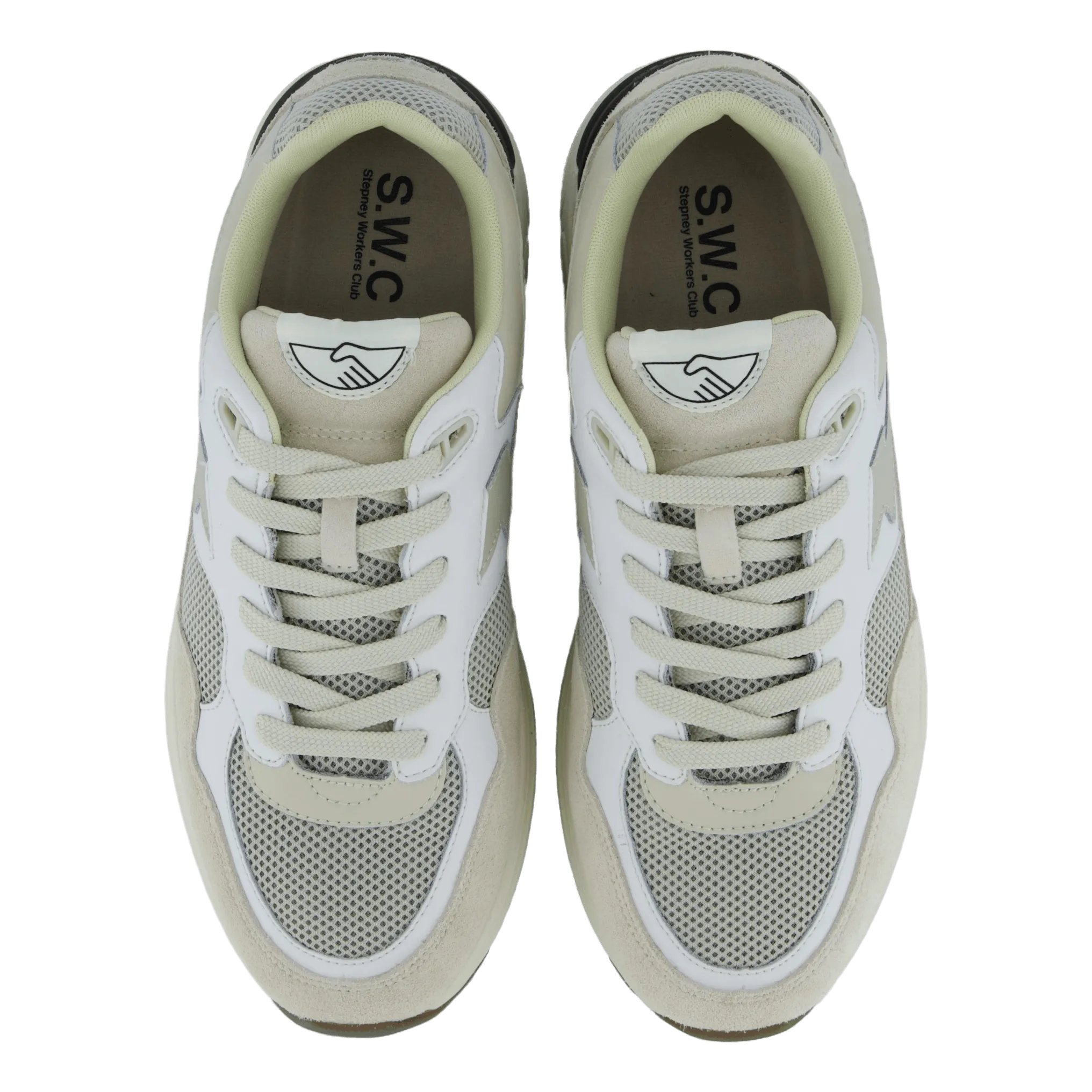 Amiel S-strike Suede Mix White Ecru