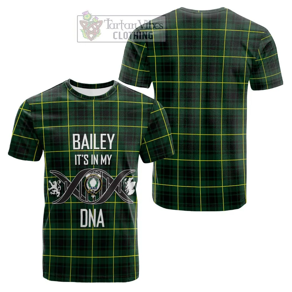 Arthur Modern Tartan Cotton T-shirt with Family Crest DNA In Me Style