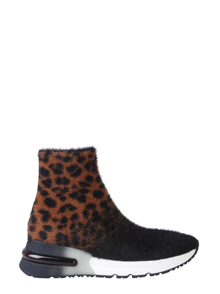 Ash Animal Print Sock Sneakers