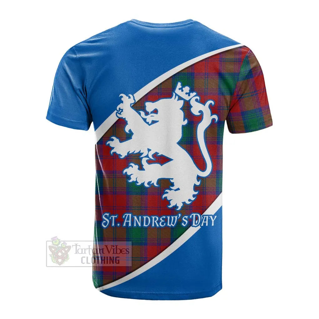 Auchinleck (Affleck) Family Crest Tartan Cotton T-shirt Celebrate Saint Andrew's Day in Style