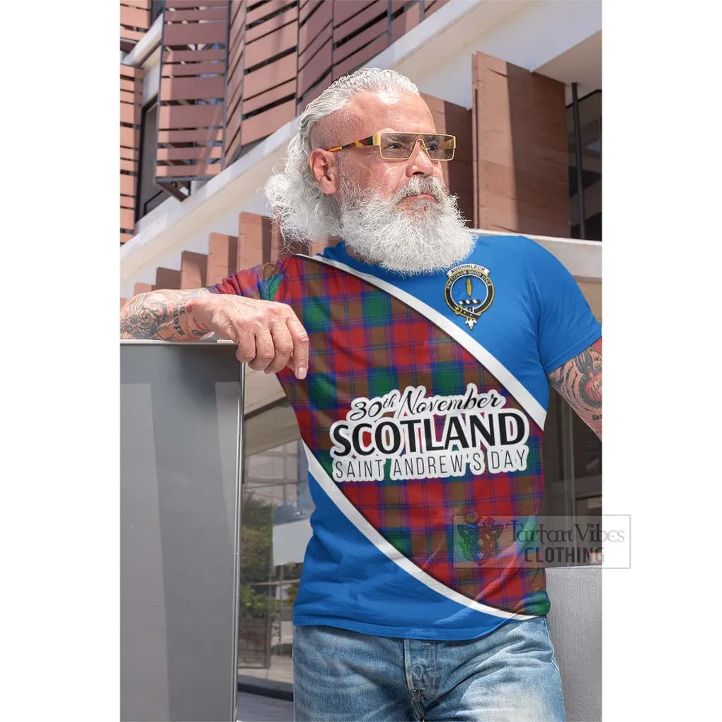 Auchinleck (Affleck) Family Crest Tartan Cotton T-shirt Celebrate Saint Andrew's Day in Style