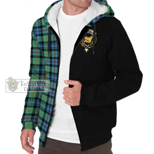 Bailey Ancient Tartan Sherpa Hoodie with Family Crest and Half Of Me Style