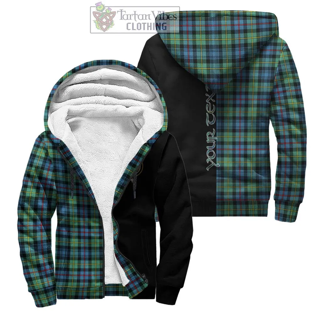 Bailey Ancient Tartan Sherpa Hoodie with Family Crest and Half Of Me Style