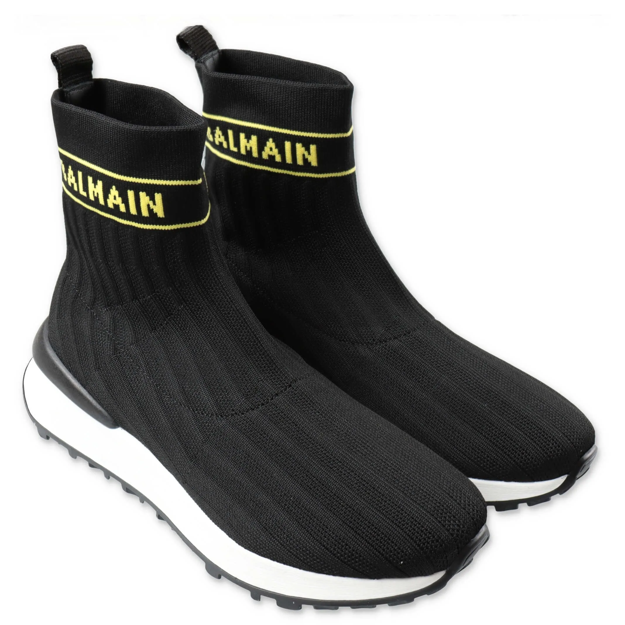 Balmain Kids Logo Sock Sneakers