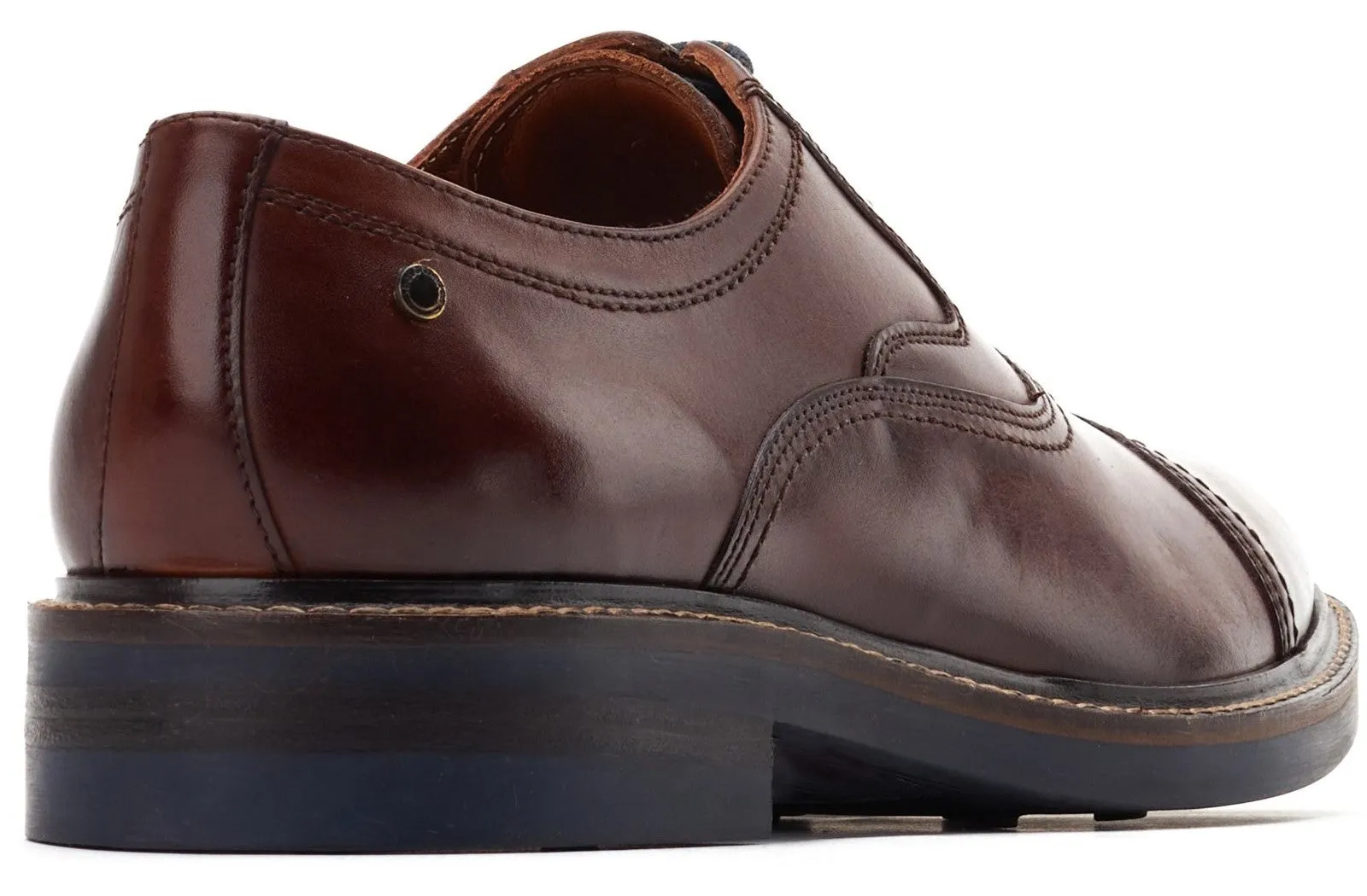 Base London Tatton Mens Leather Lace Up Derby Shoe