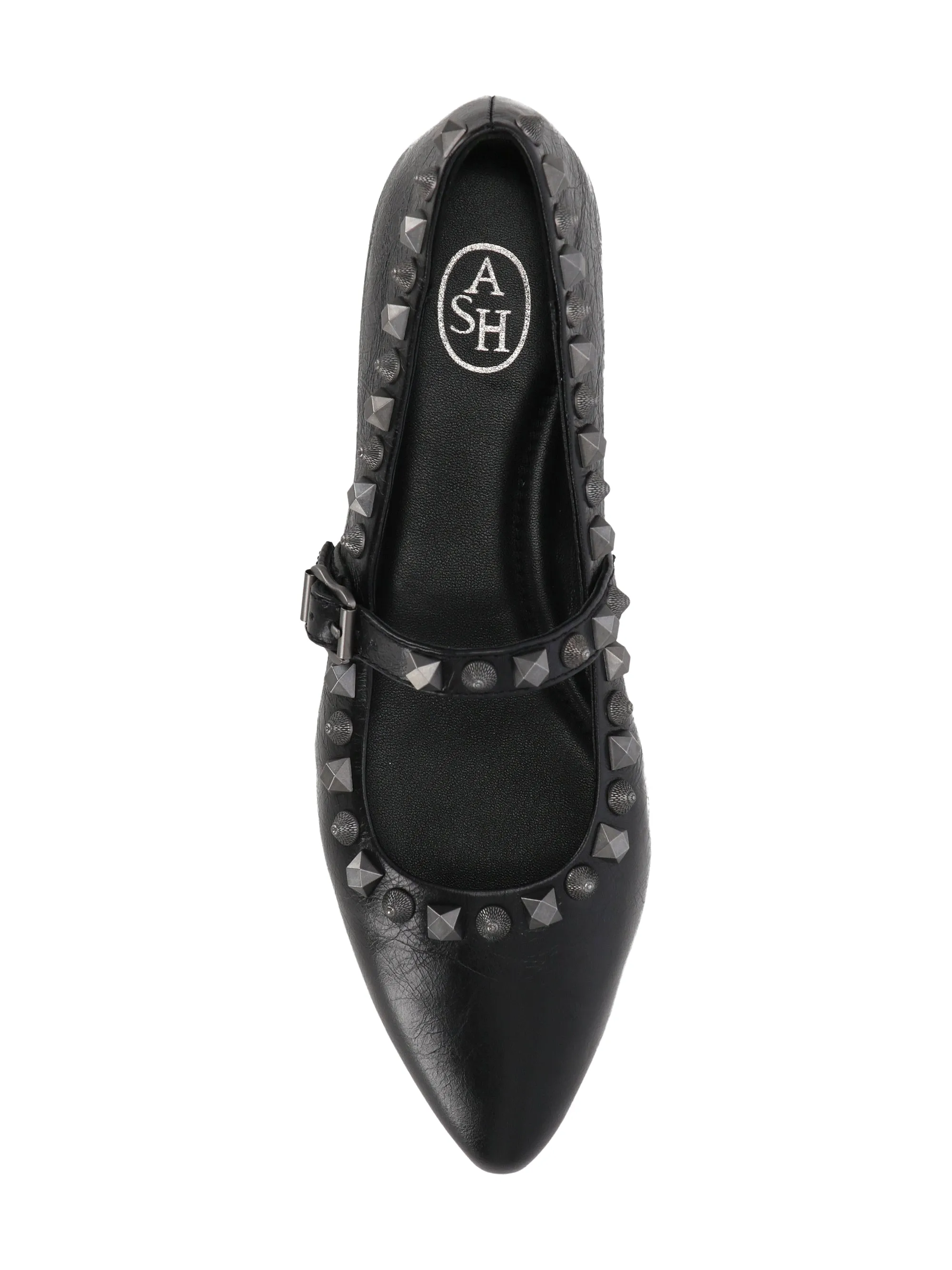 Beatnik Ballerina Black Studded Flats