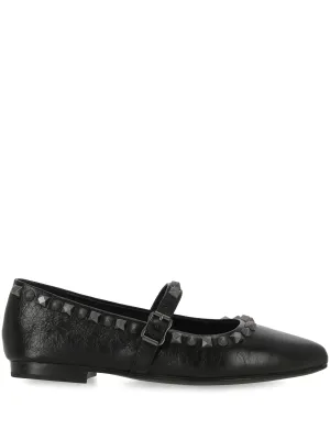 Beatnik Ballerina Black Studded Flats