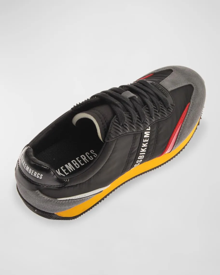 Bikkembergs Men's Nylon Low Top Sneakers with Logo