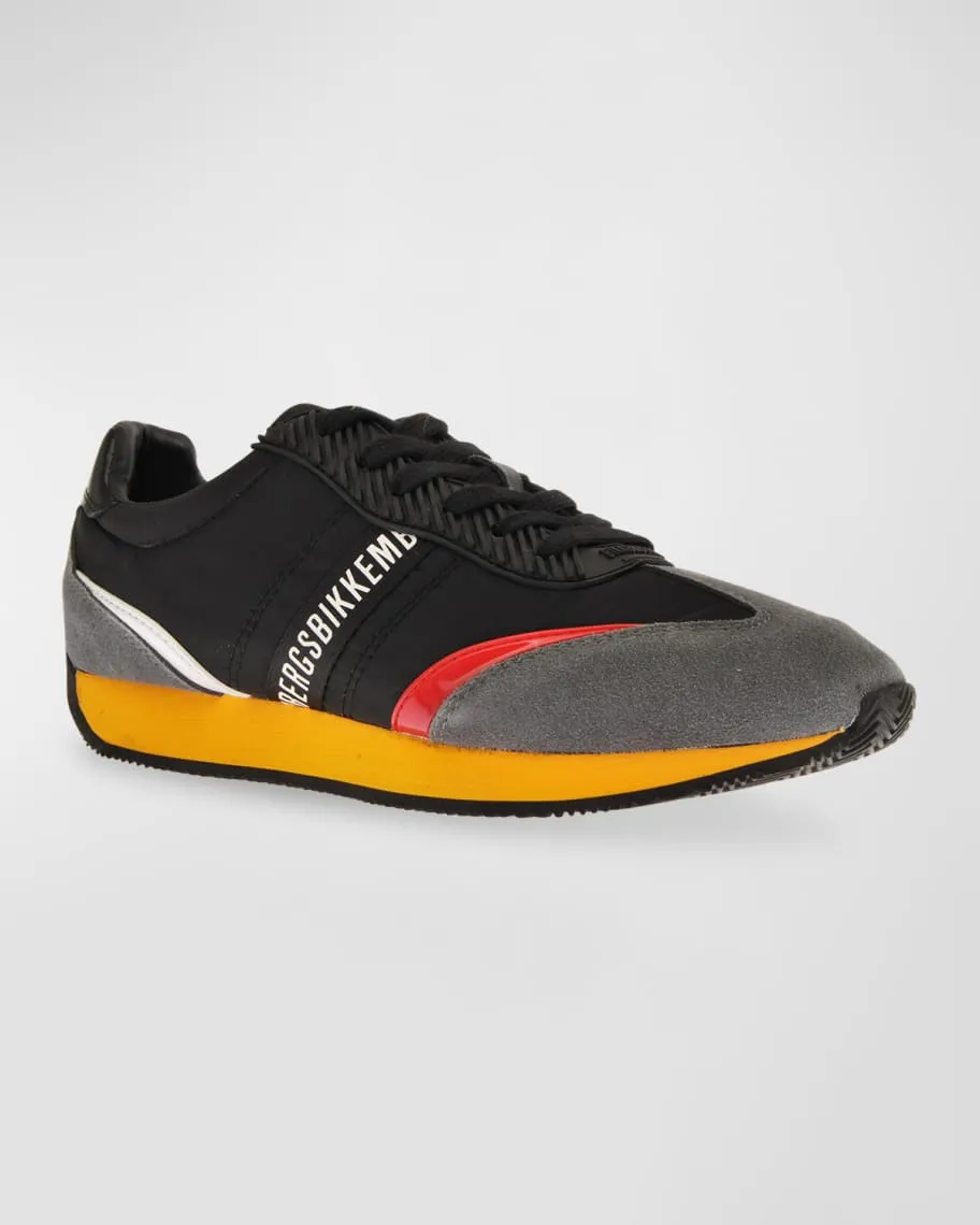 Bikkembergs Men's Nylon Low Top Sneakers with Logo