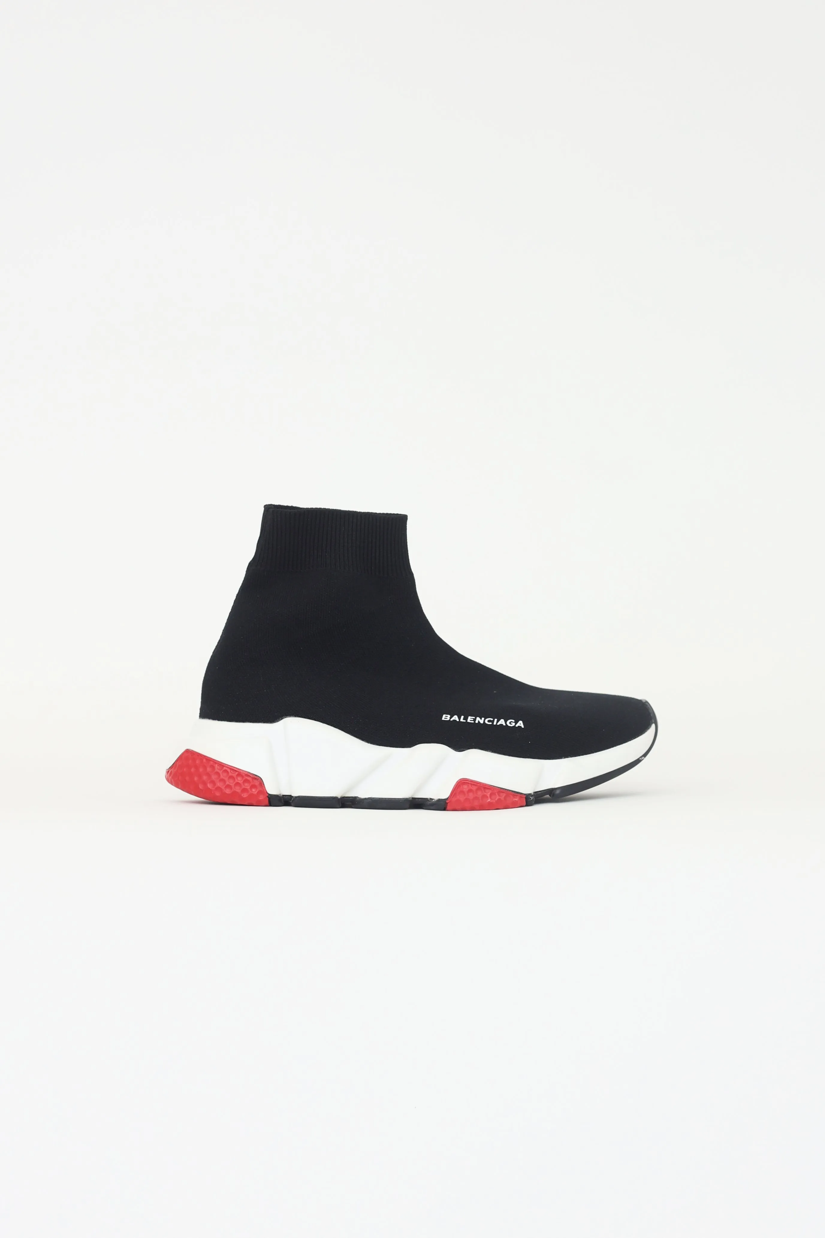 Black Knit Speed Trainers