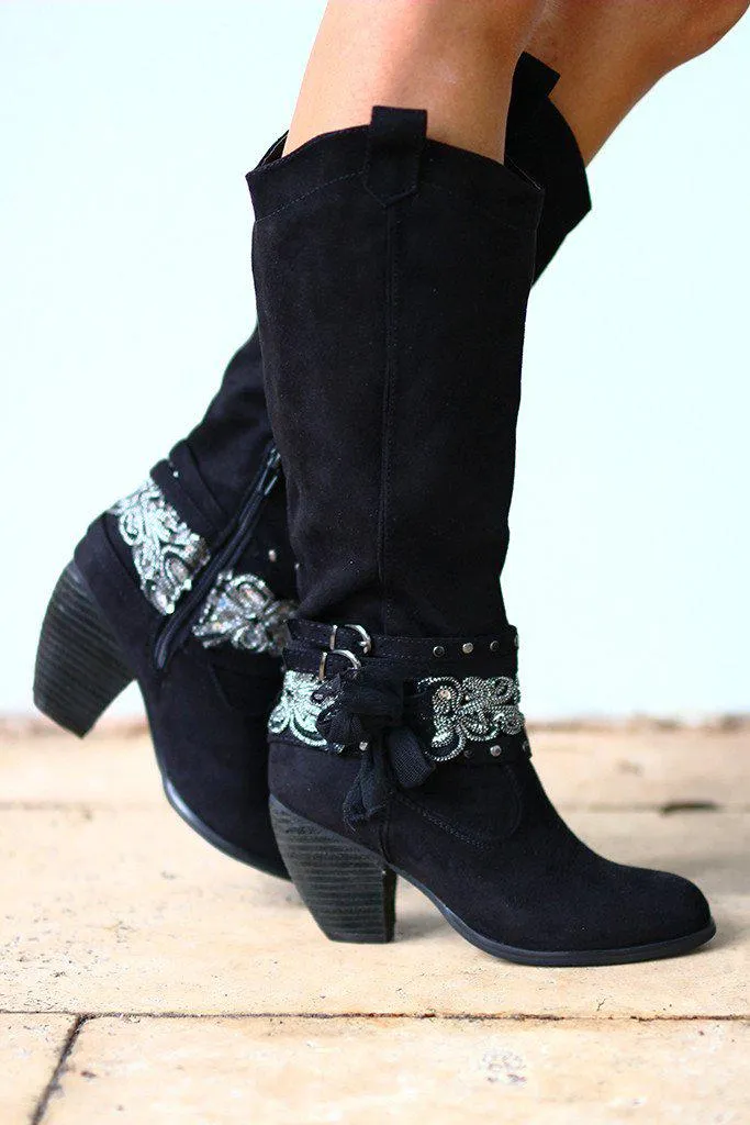 Black Lush Boots