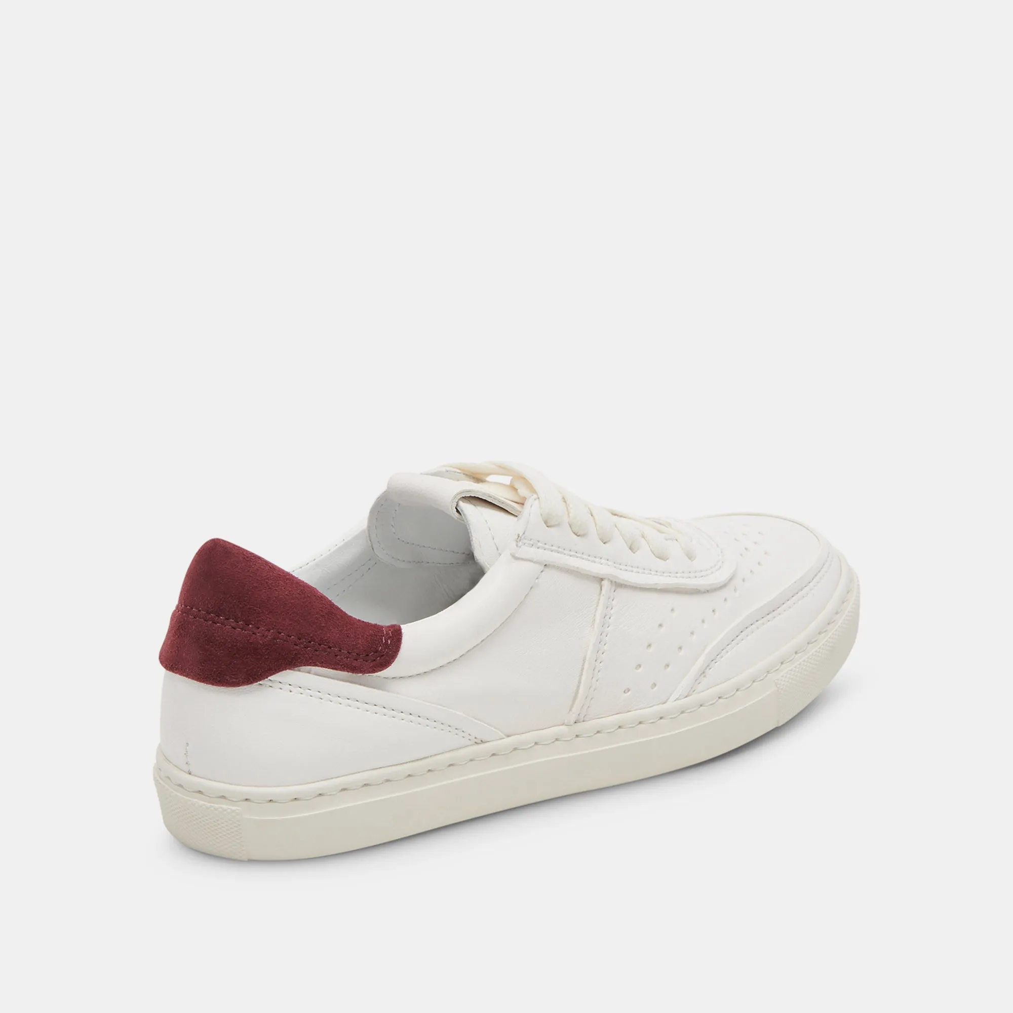 BODEN SNEAKERS WHITE MAROON LEATHER