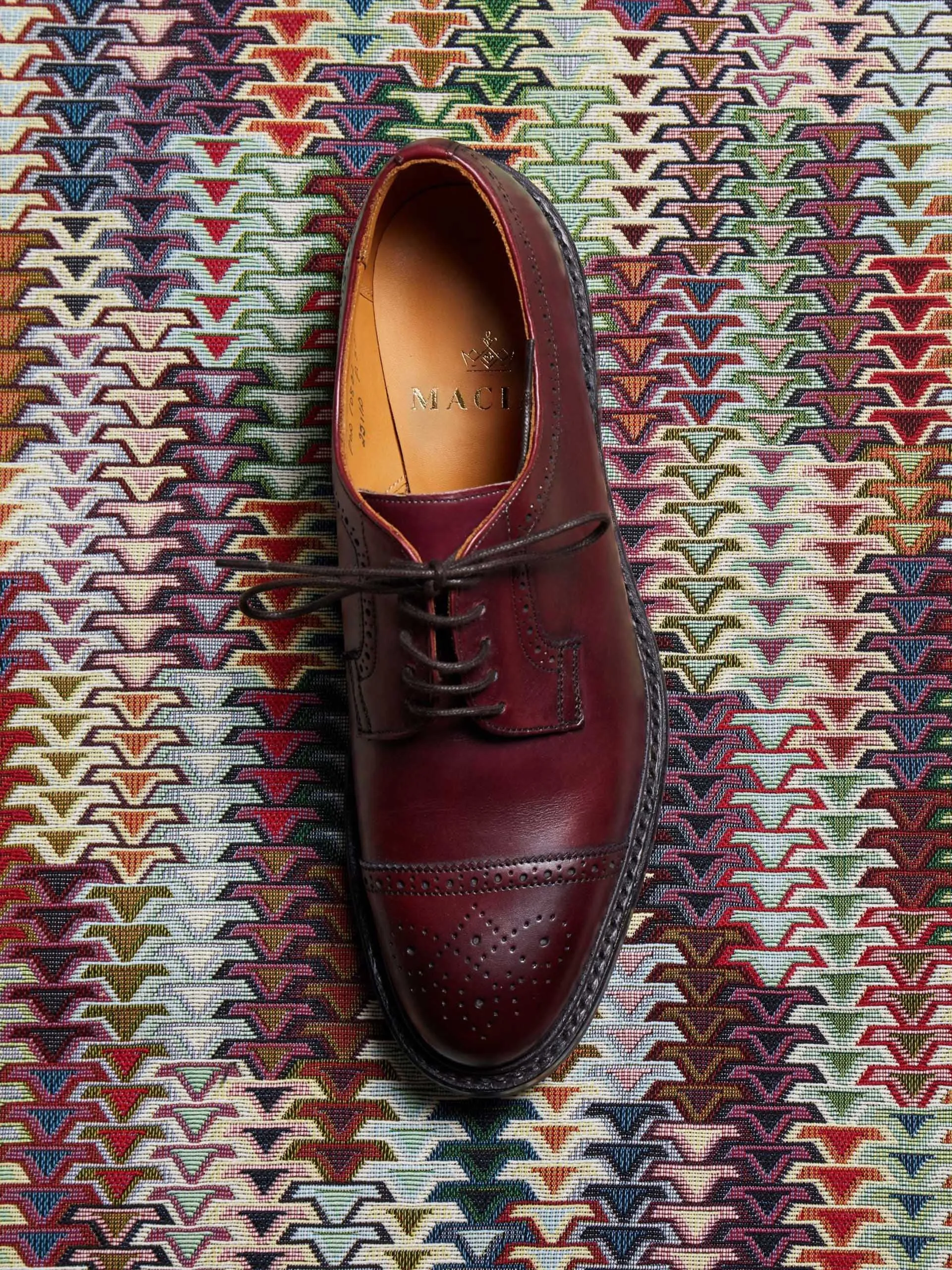 Burgundy Sophie Derby shoes