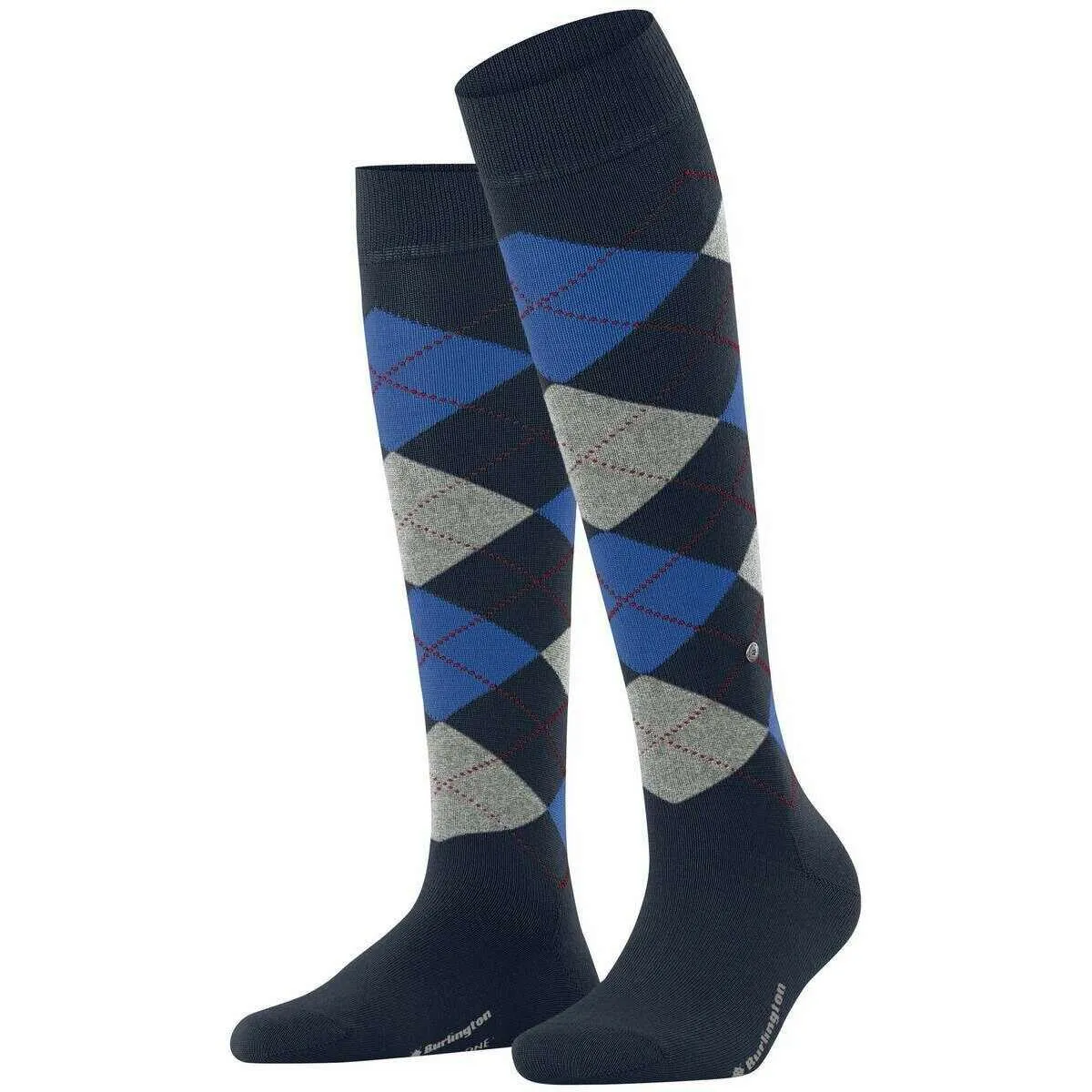 Burlington Marylebone Knee High Socks - Marine Blue