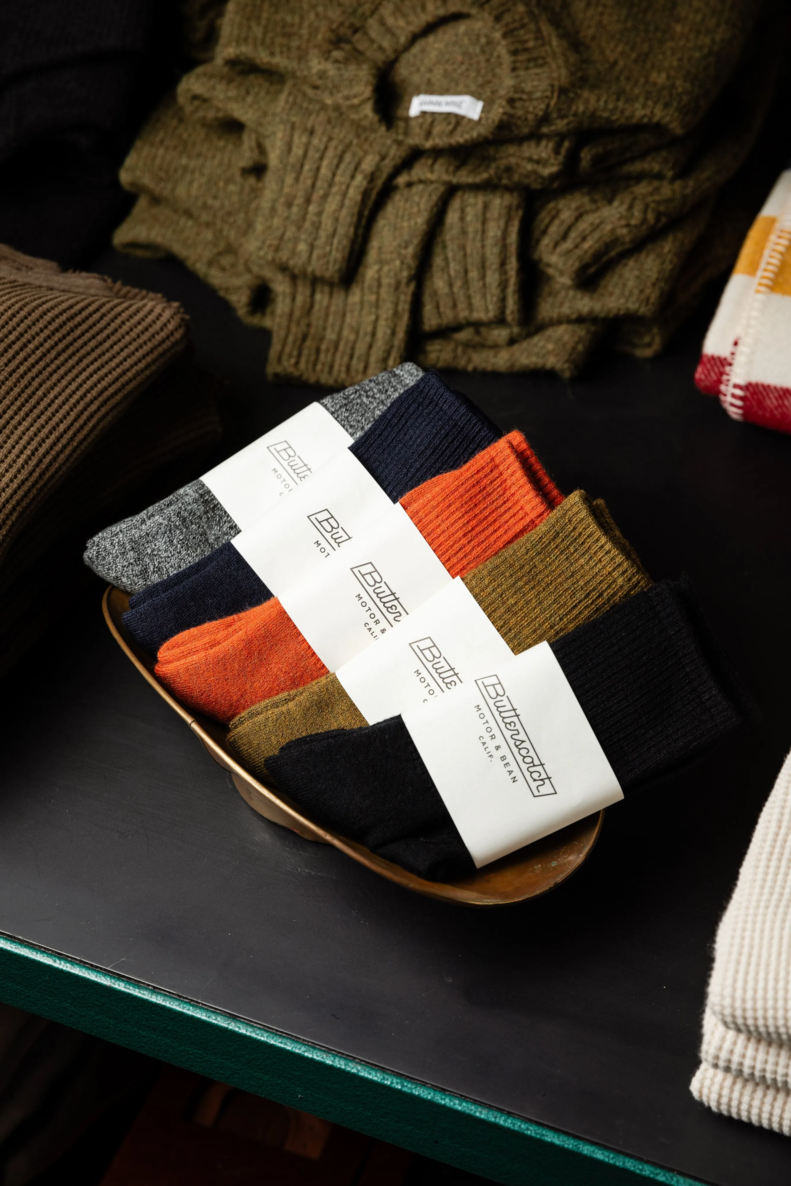 ButterScotch - Japanese Wool Socks - Black