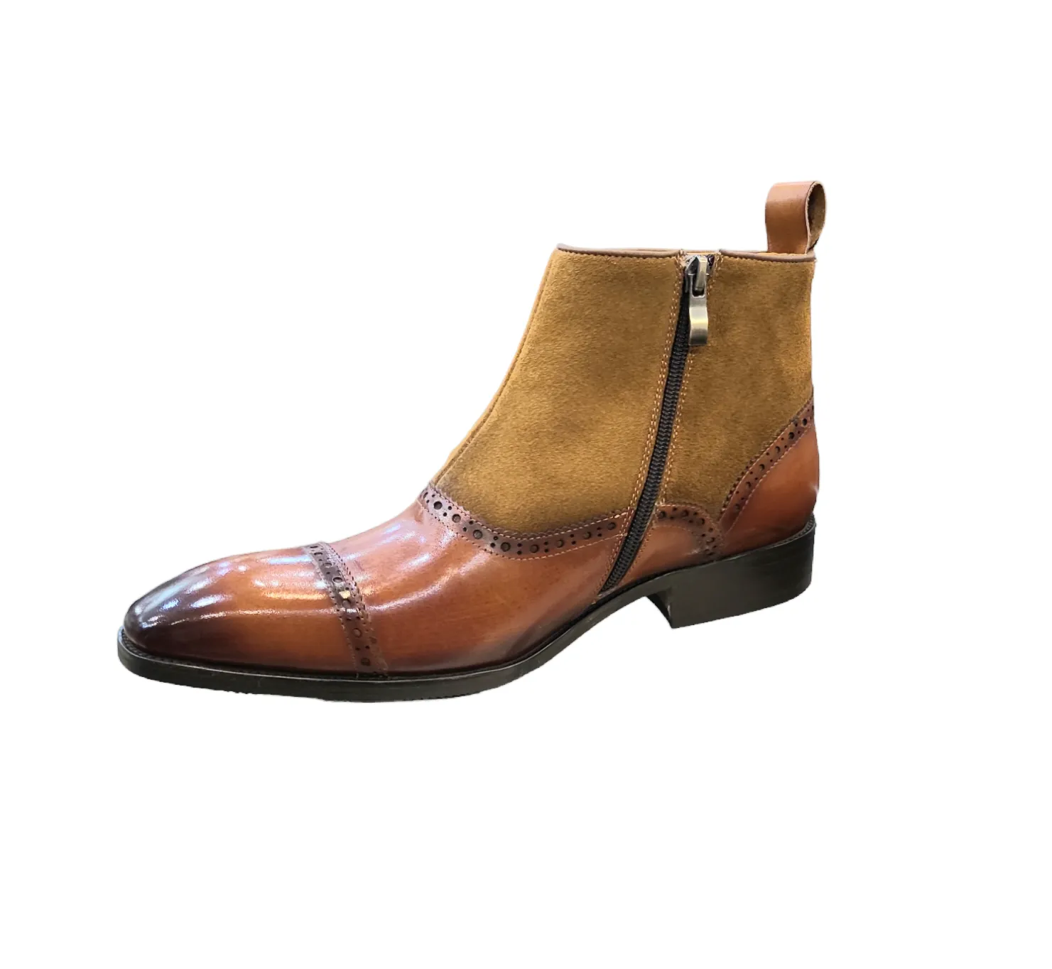 Carrucci High Top Leather Boots