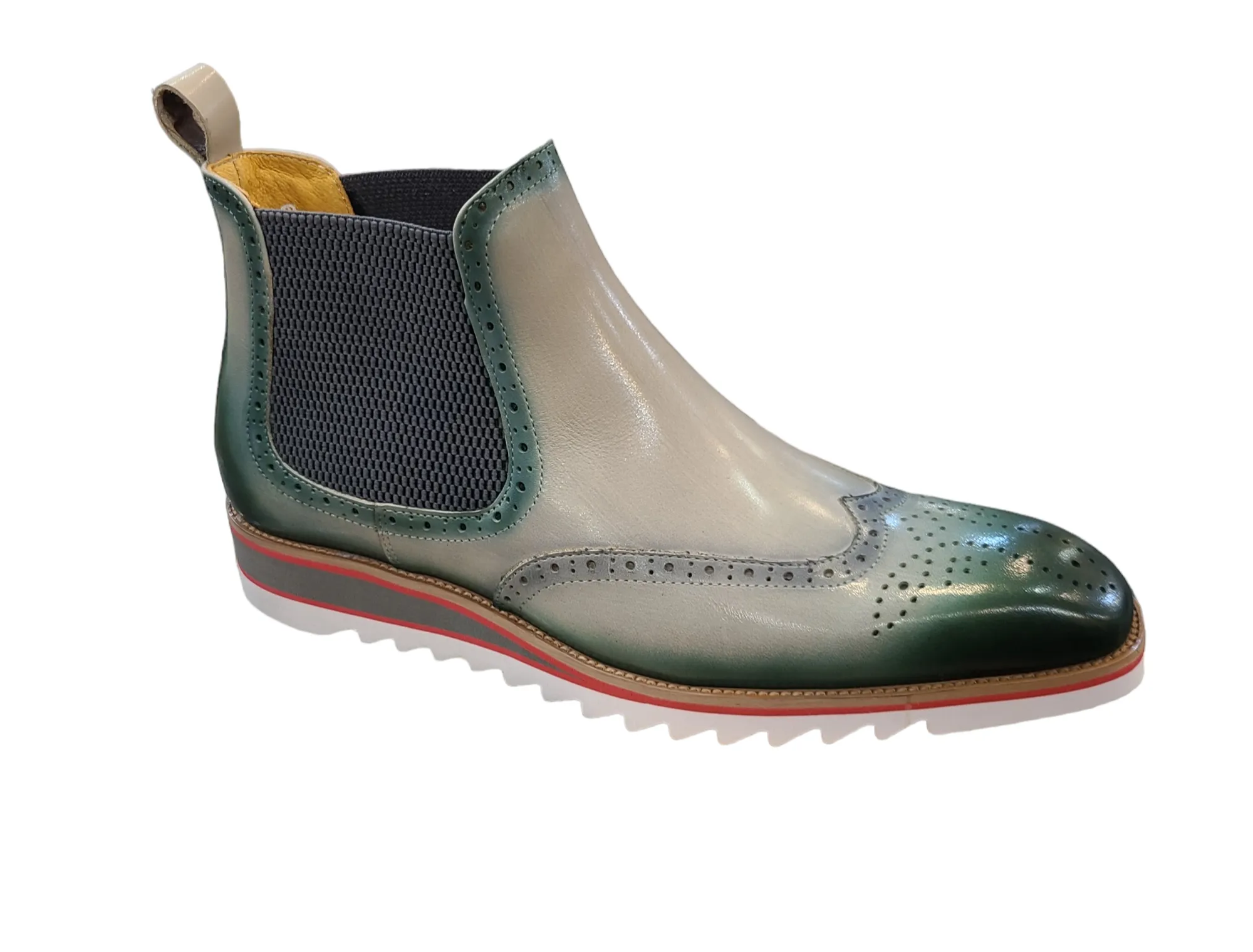 Carrucci High Top Leather Boots