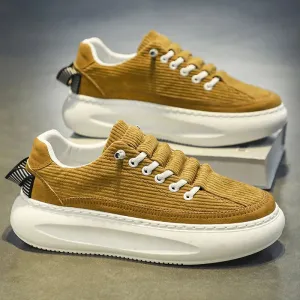 Casual Streetwear Corduroy Upper Sneakers