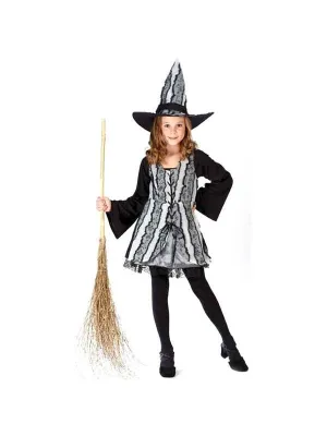 Childs Goth Rose Witch Costume