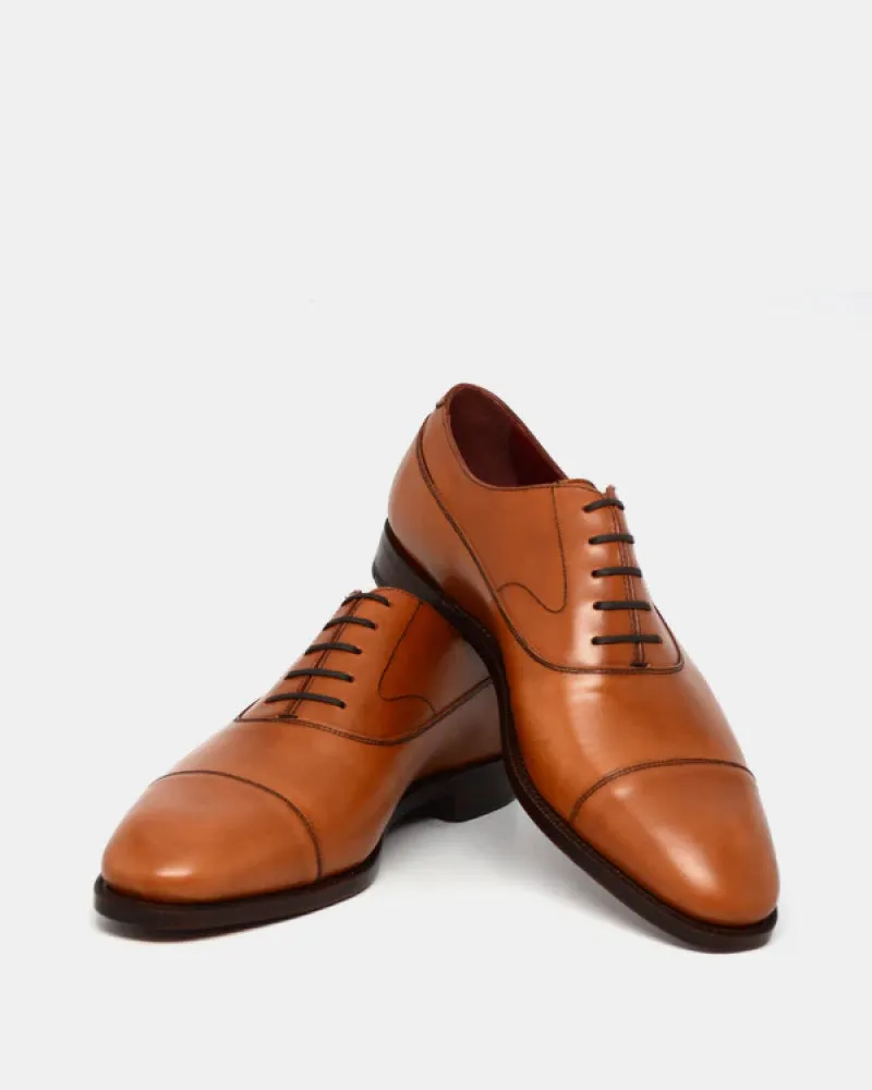 Cognac Calf Oxford Shoe