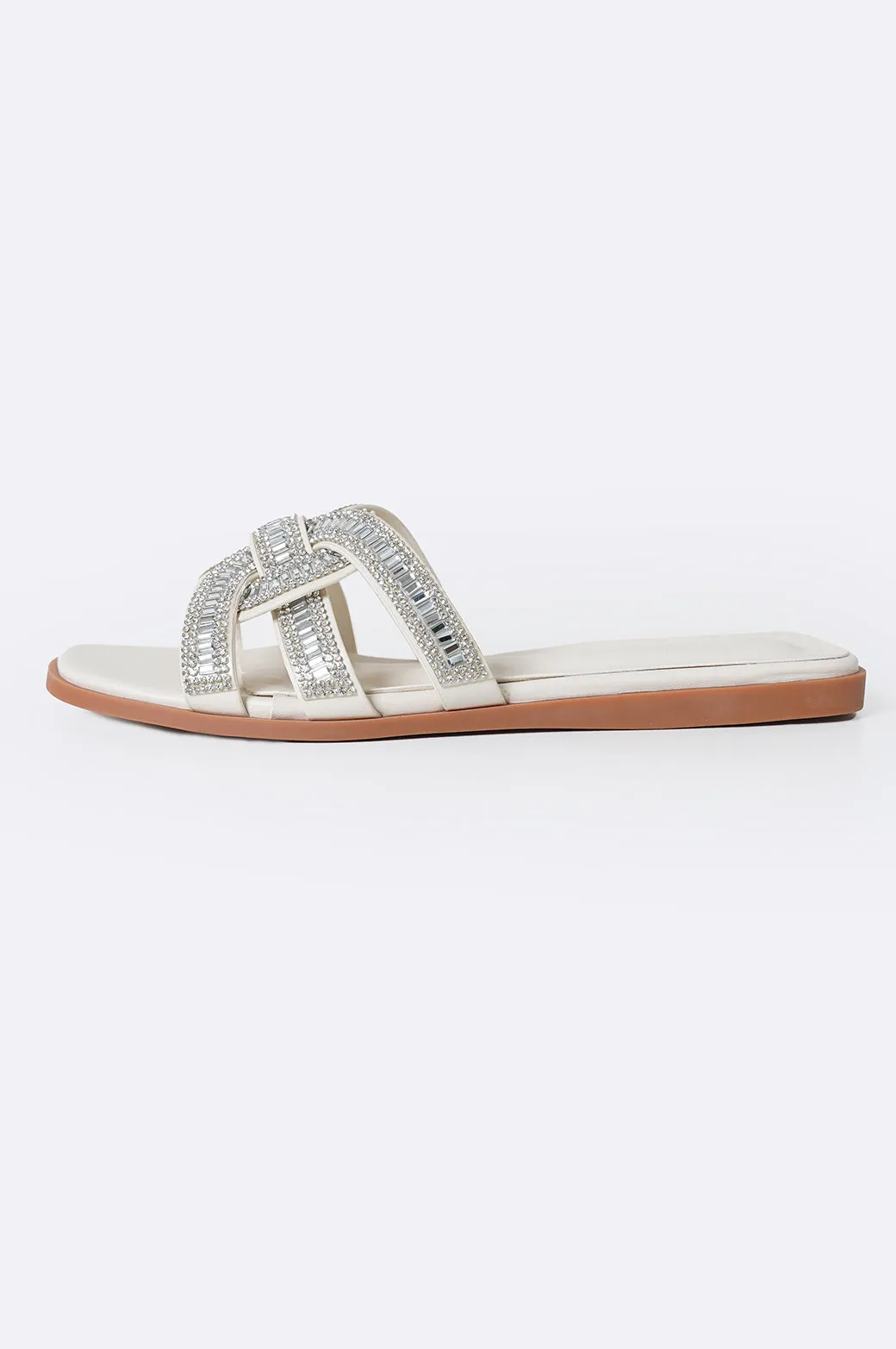 CRYSTAL STUDDED SLIDES