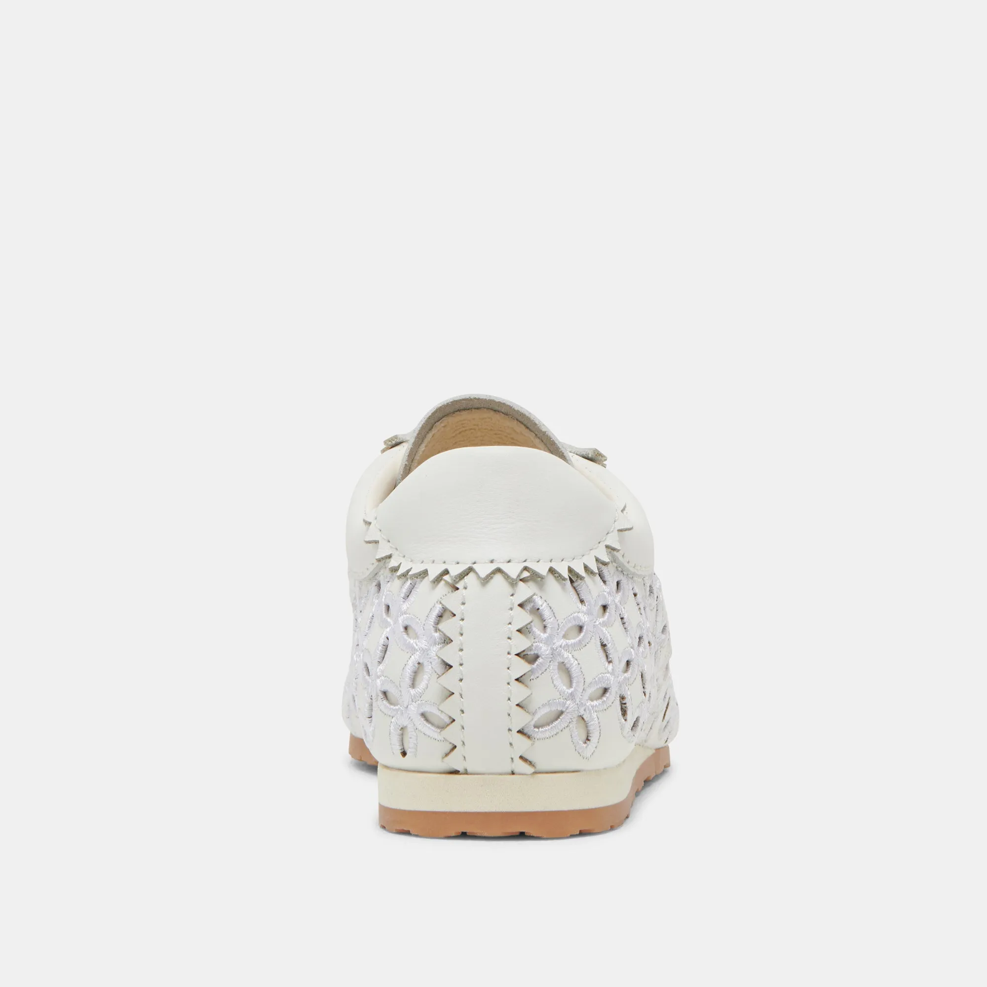 DANIE EYELET PERF SNEAKERS TRUE WHITE LEATHER