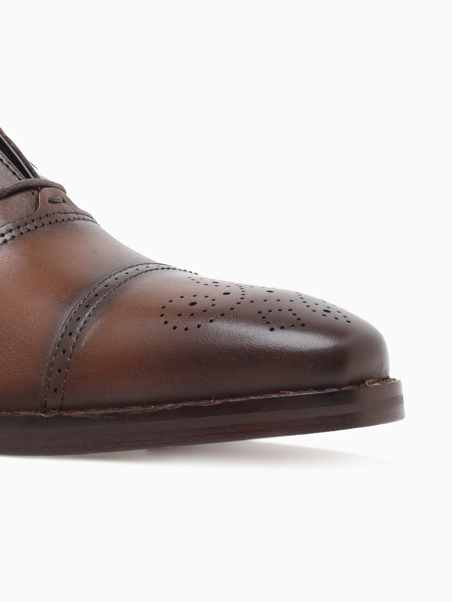 Danridge Cap Toe Tan Leather