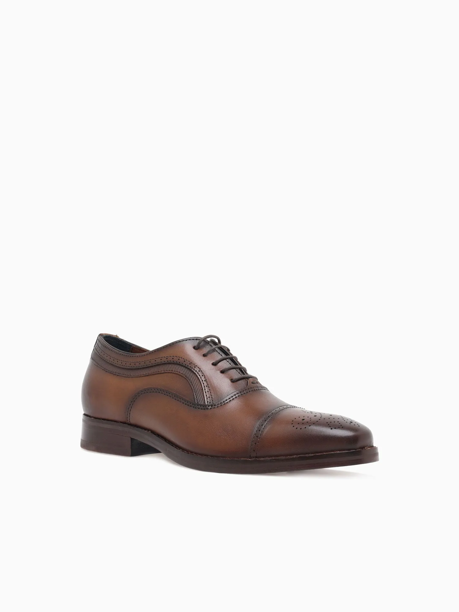 Danridge Cap Toe Tan Leather