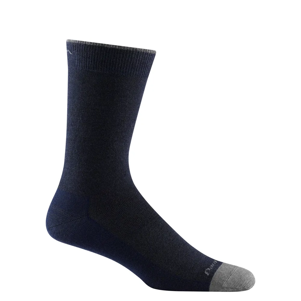 Darn Tough Men's Solid Crew Lightweight Lifestyle Sock in Navy