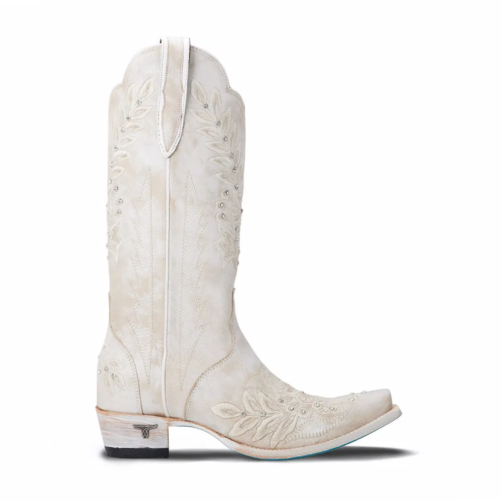 Destiny Studded Embroidered Snip Toe Cowboy Boots