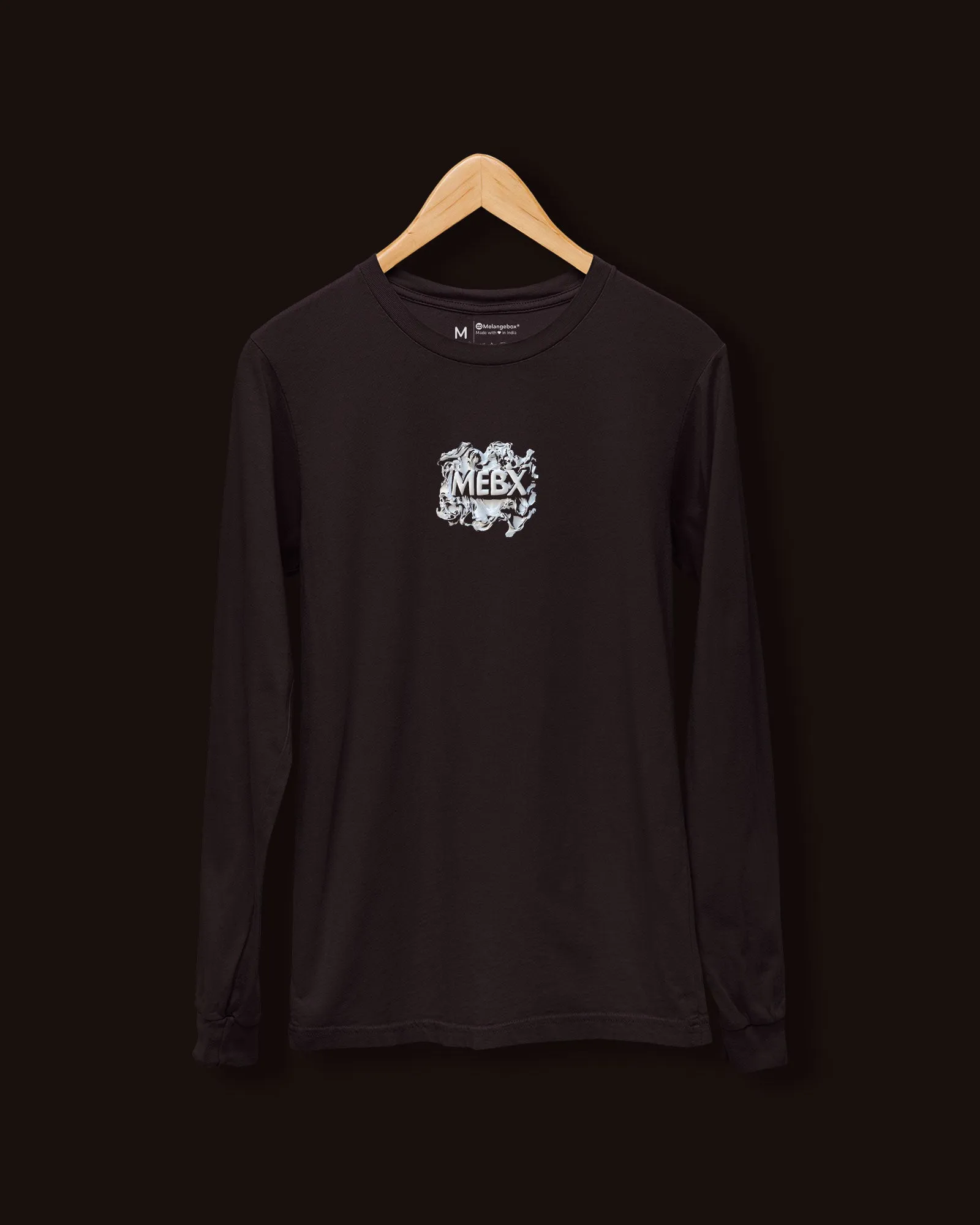 Ele-puff-ant Full Sleeves Crew Neck: Chocolate