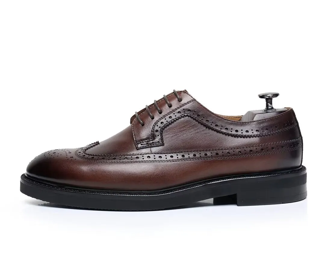 ElegantStride Cowhide Leather Men's Dress Shoes