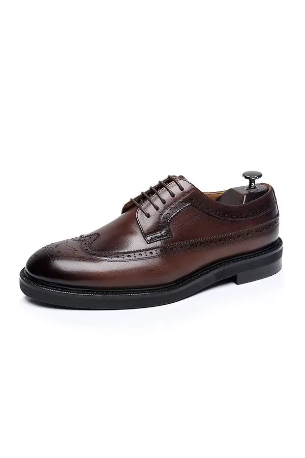 ElegantStride Cowhide Leather Men's Dress Shoes