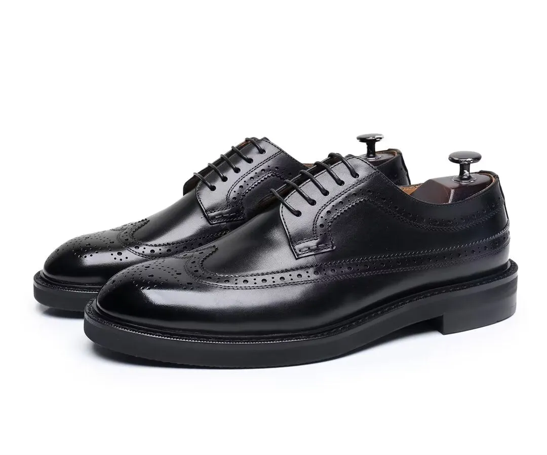 ElegantStride Cowhide Leather Men's Dress Shoes