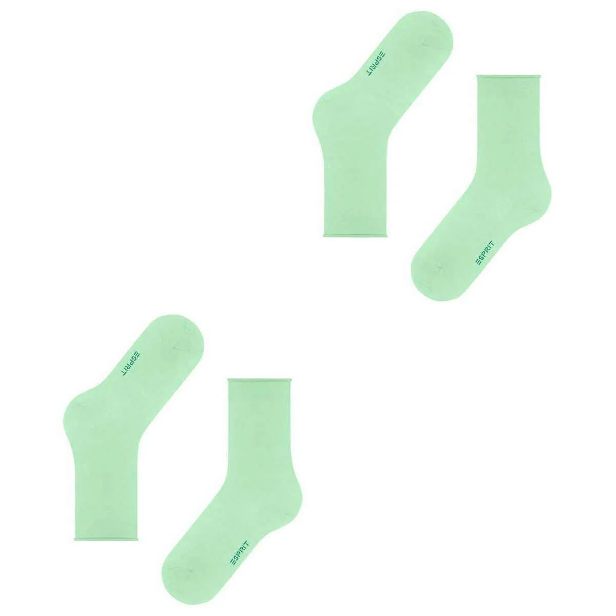 Esprit Basic Pure 2 Pack Socks - After Eight Green