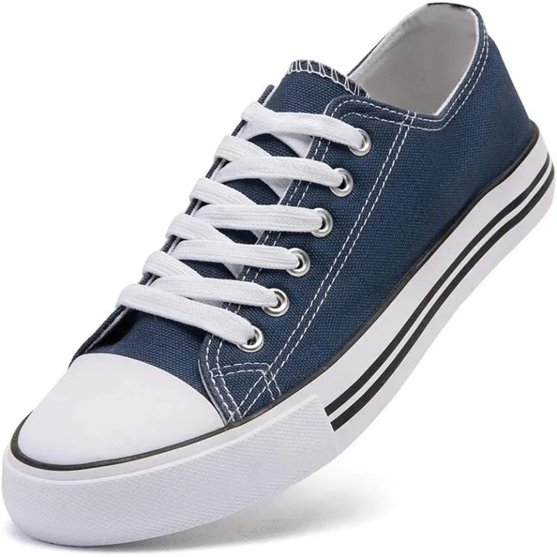 Essential Canvas Lace Up Trainers For Men