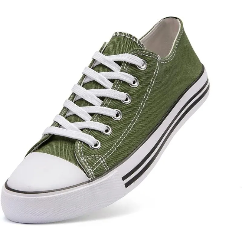 Essential Canvas Lace Up Trainers For Men