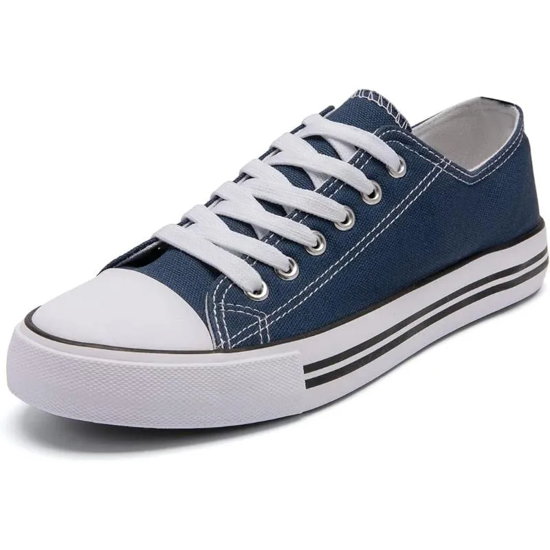 Essential Canvas Lace Up Trainers For Men