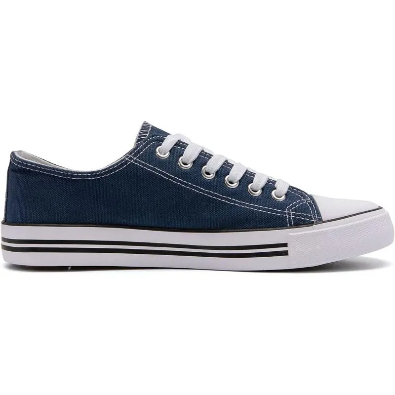 Essential Canvas Lace Up Trainers For Men