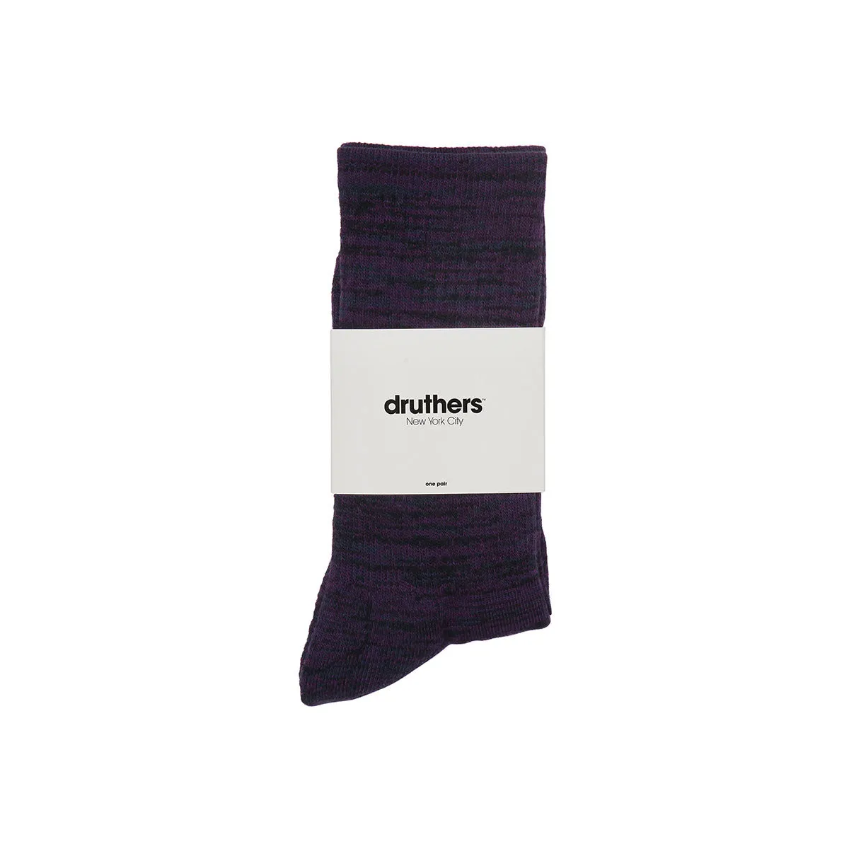 EVERYDAY ORGANIC COTTON MELANGE CREW SOCK - NAVY