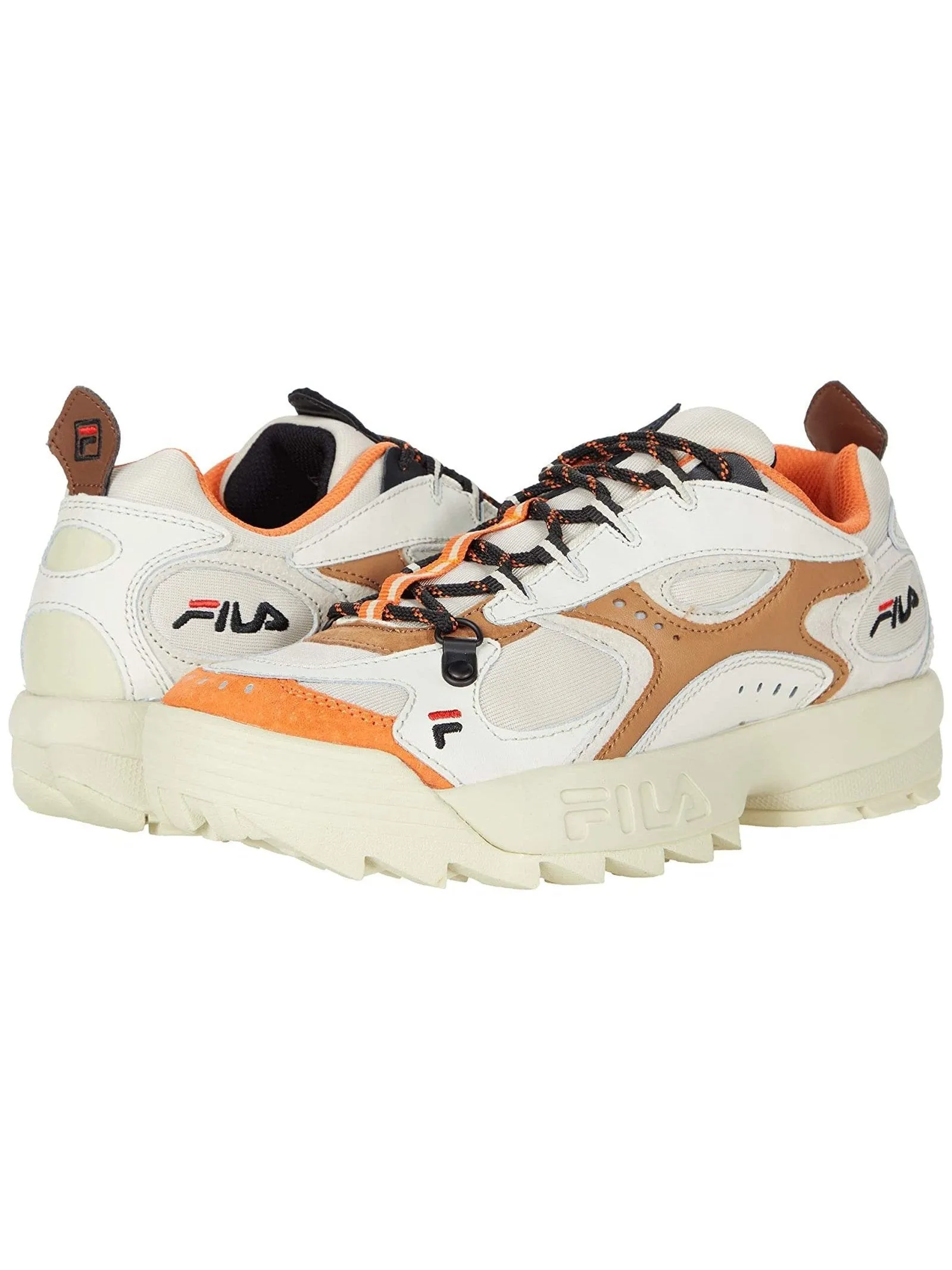 Fila Men's Boveasorus X Disruptor Sneakers Fila Cream/Black/Shocking Orange 1RM00726-205