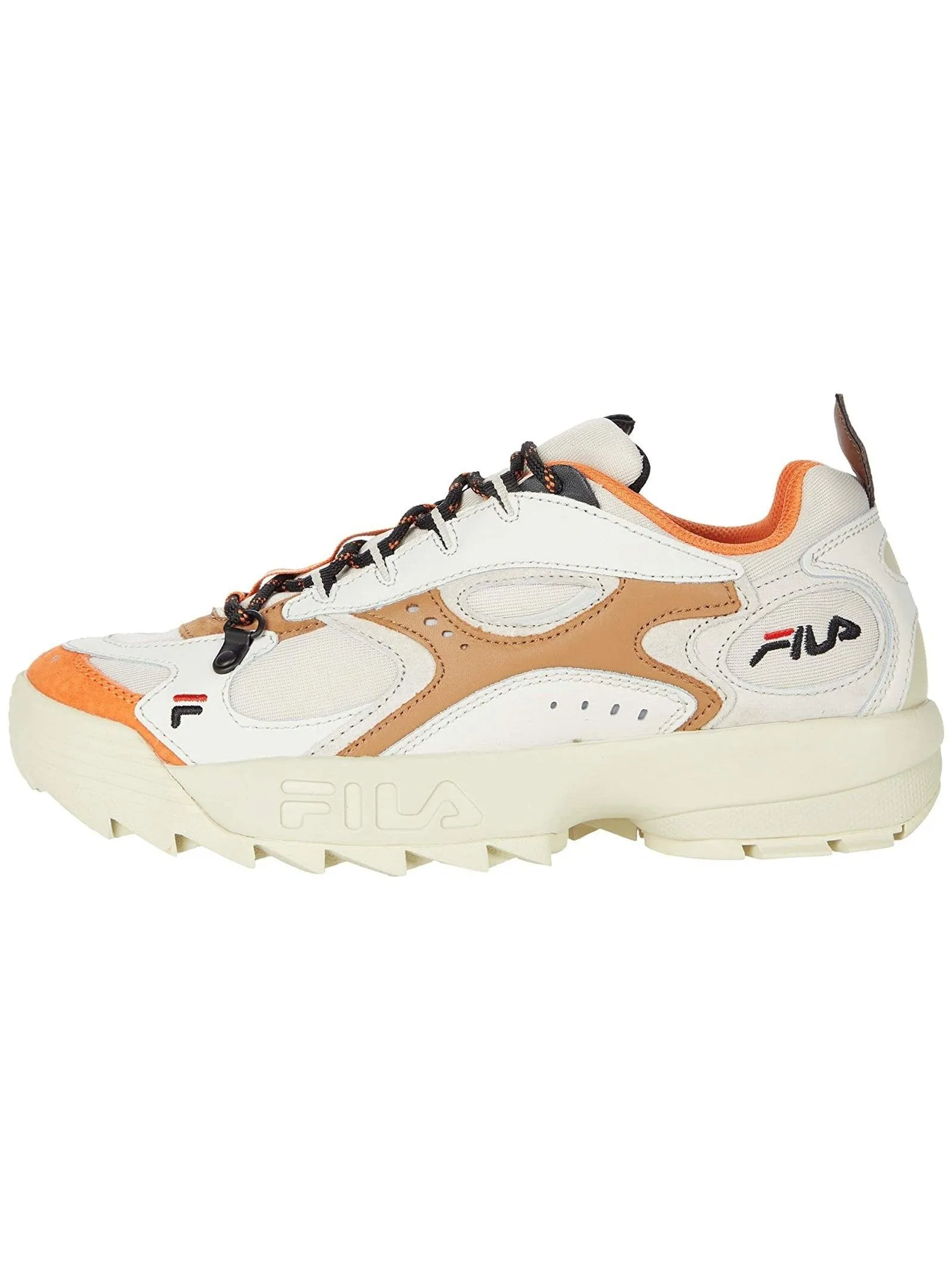 Fila Men's Boveasorus X Disruptor Sneakers Fila Cream/Black/Shocking Orange 1RM00726-205